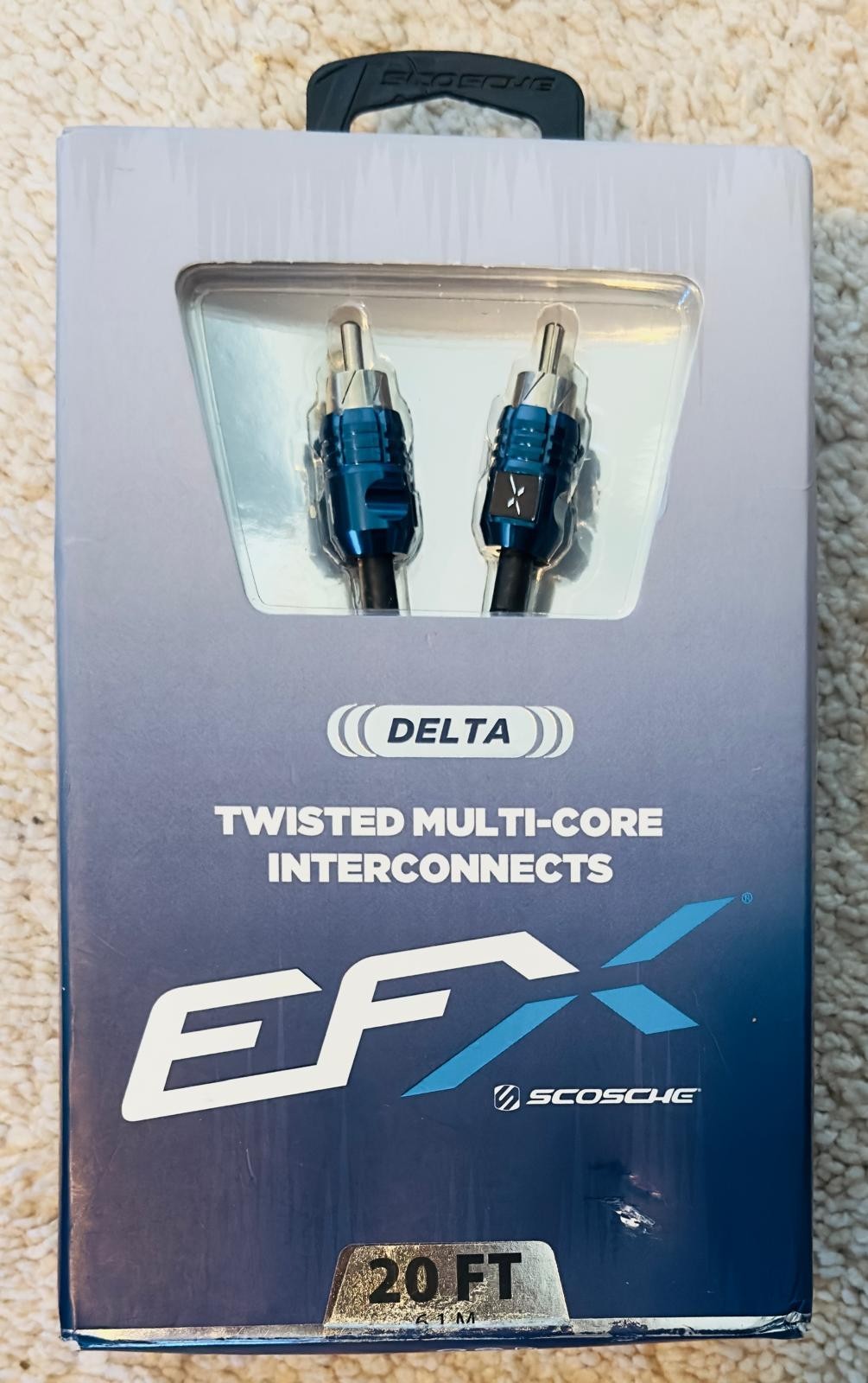 Scosche EFX Delta Twisted Multi-Core Interconnects 20ft