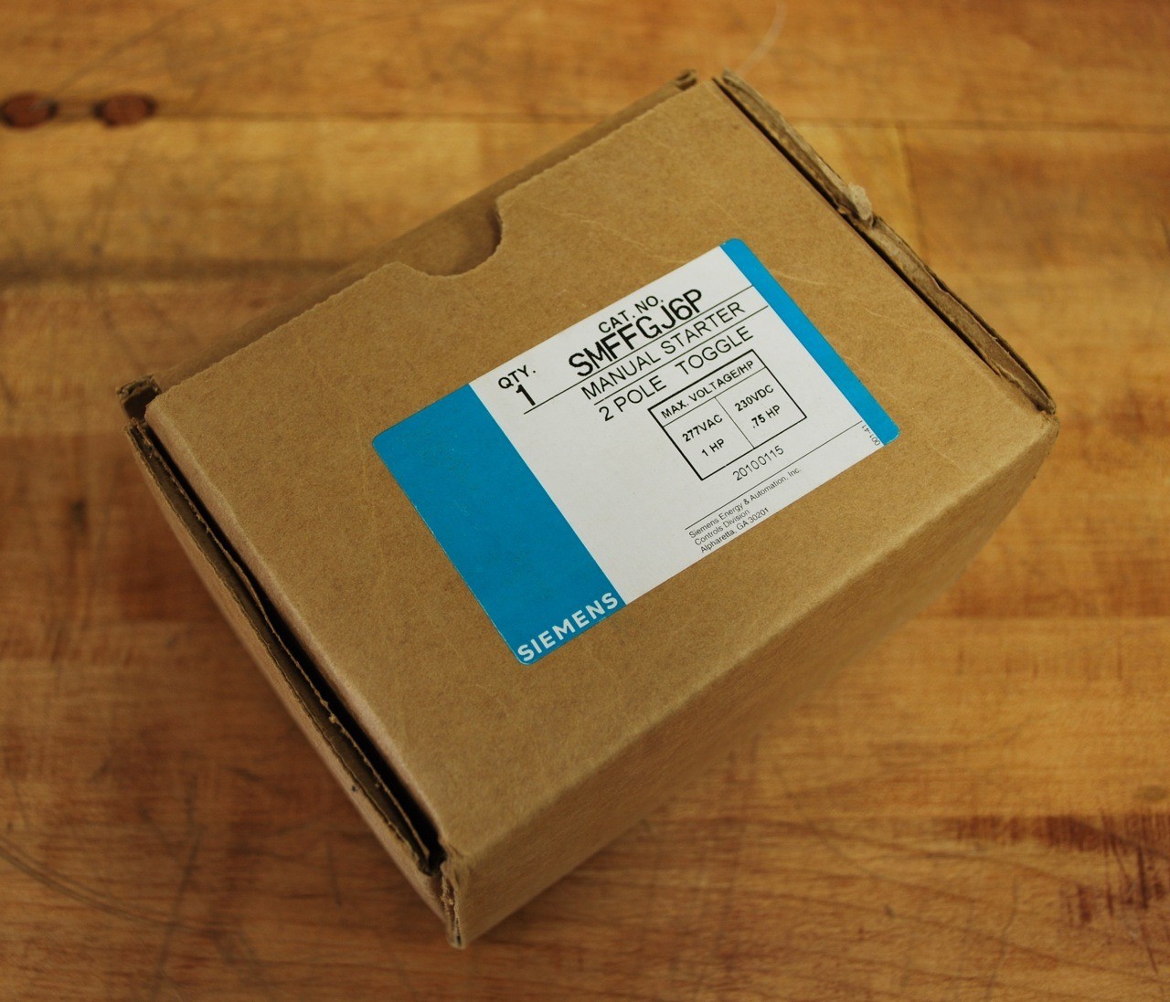 Siemens SMFFGJ6P Manual Starter 2-Pole Toggle - New in Box - NEW
