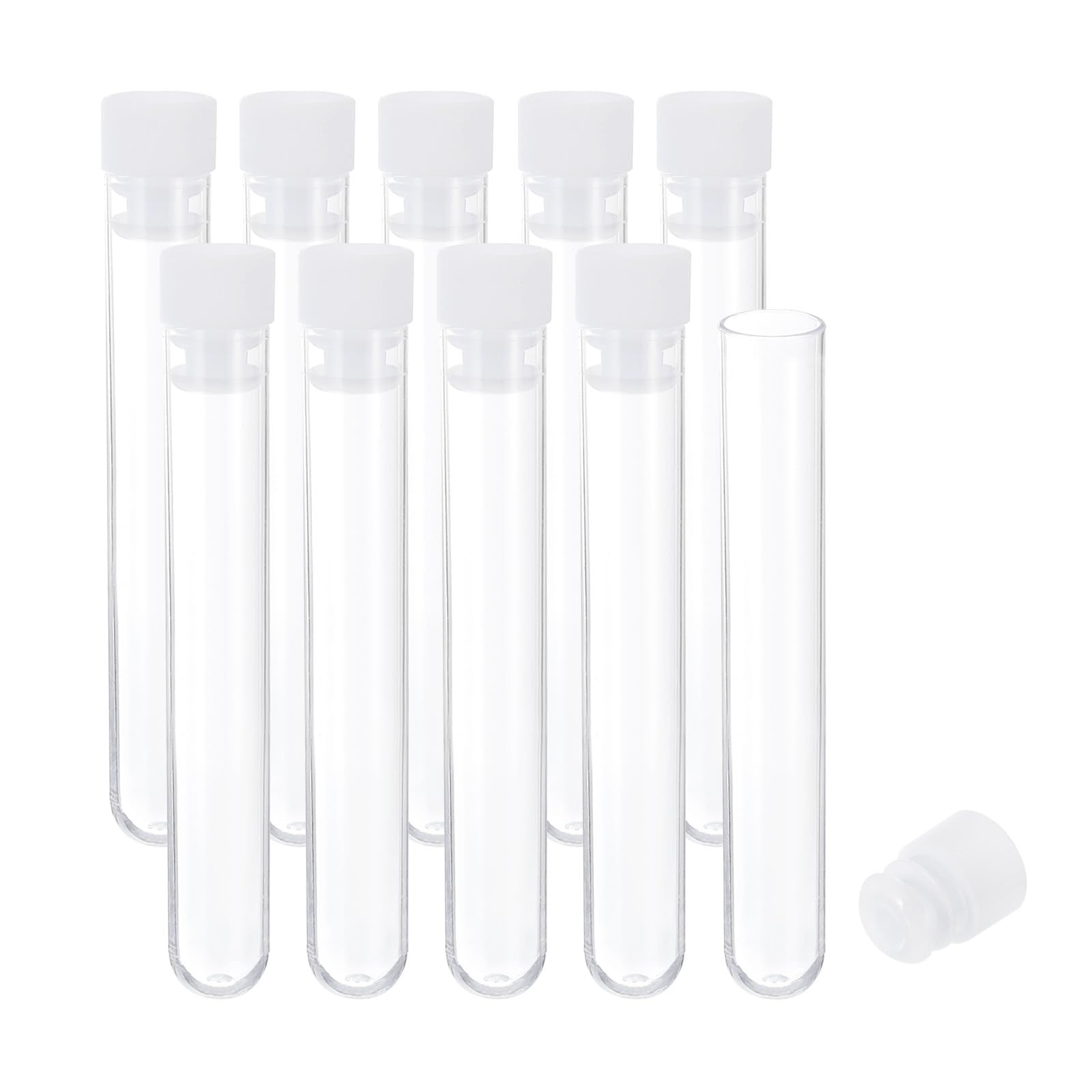PATIKIL 0.5x3" Plastic Sewing Needle Storage Holder, 10 Pack 3", Clear