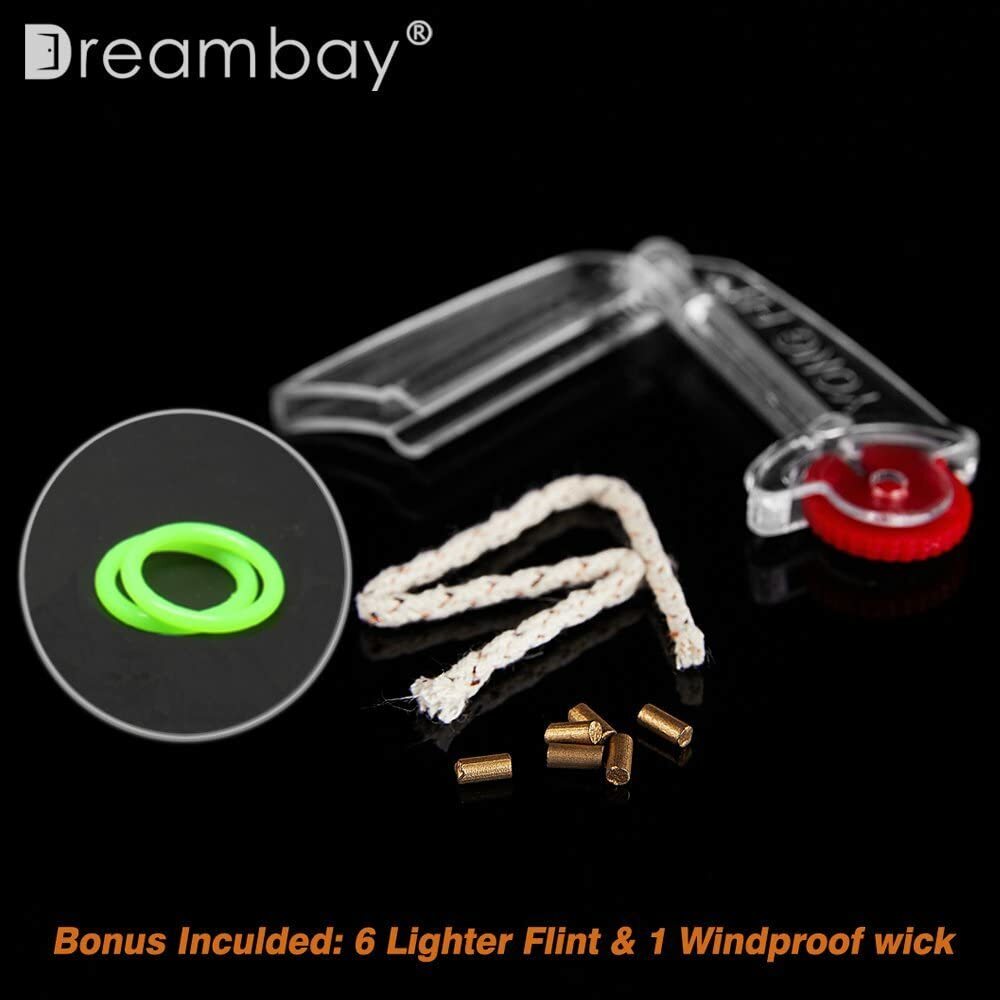 2 Pcs EDC Peanut Waterproof Keychain Lighter for Survival Emergency Fire Starter