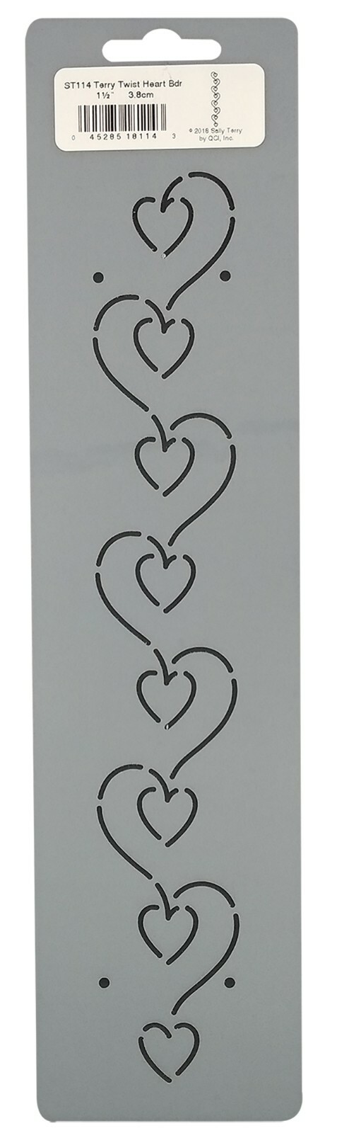 3 Quilting Stencils Border Quilt Pattern Wave Heart Feather Quilters Template