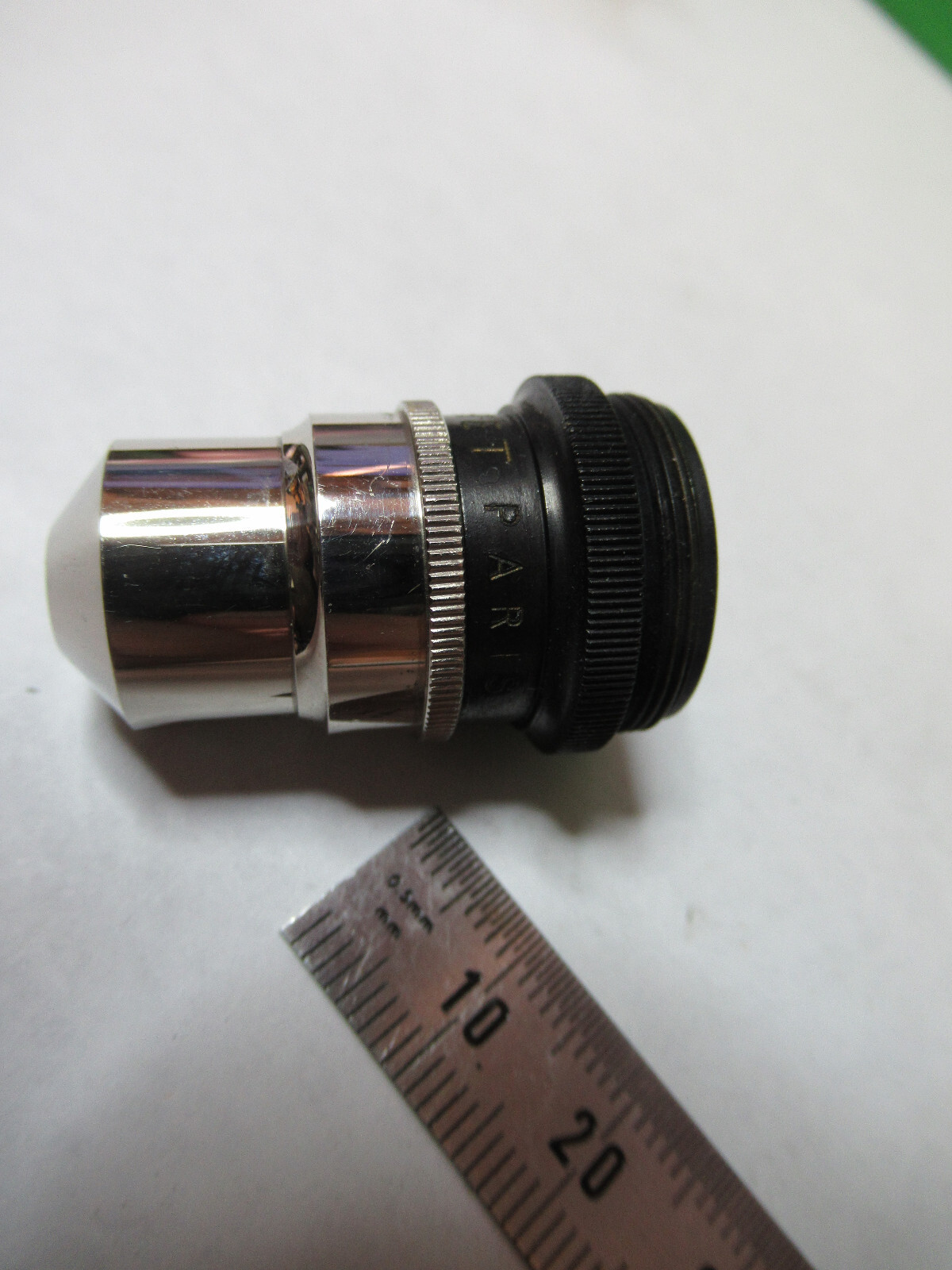 ANTIQUE NACHET PARIS "3" OBJECTIVE LENS MICROSCOPE PART AS PICTURED X2-A-08
