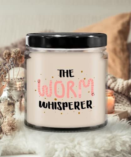 Worm Whisperer Candle - Soy Wax Candle - Hand Poured Novelty Candle
