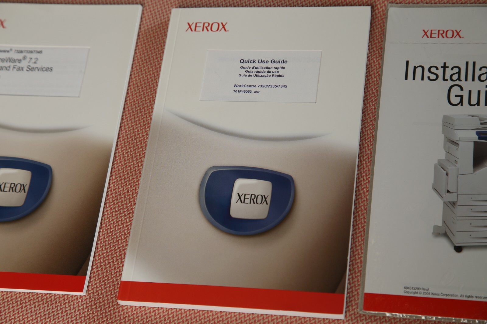 XEROX Installation Guide Xerox Centreware 7.2 CD's