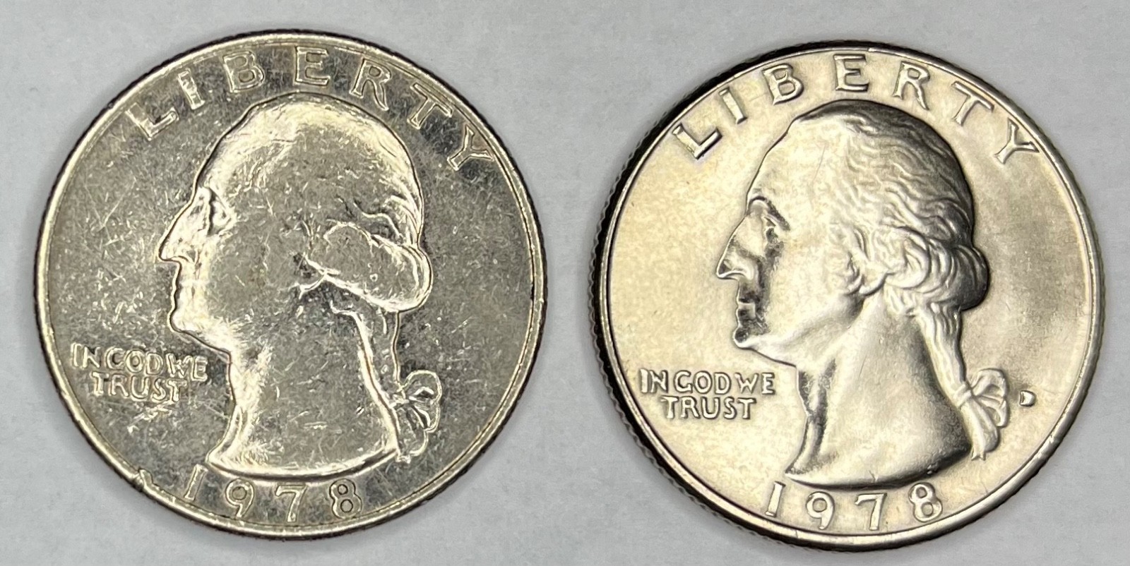 1978 P and D Washington Quarters