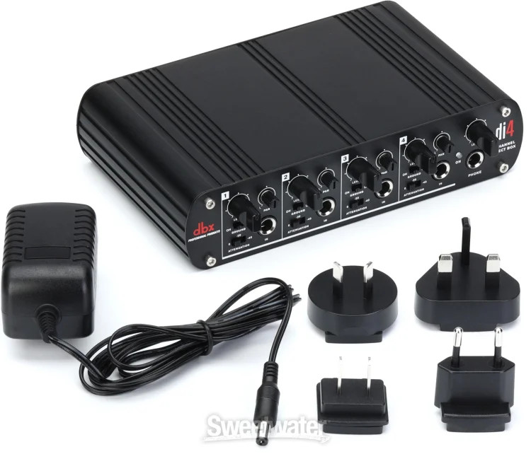 dbx DI4 4-channel Active Direct Box with Line Mixer