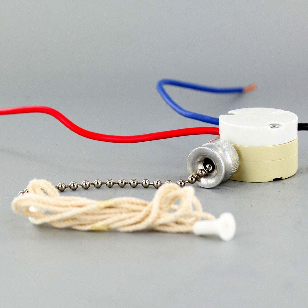 LEVITON Pull chain switch, three speed four position Ceiling Fan Switch 40412JB