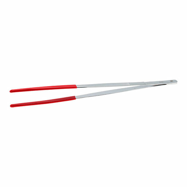 Aven 18431 Plastic Coated Tip Forcep Stainless Steel, 12"