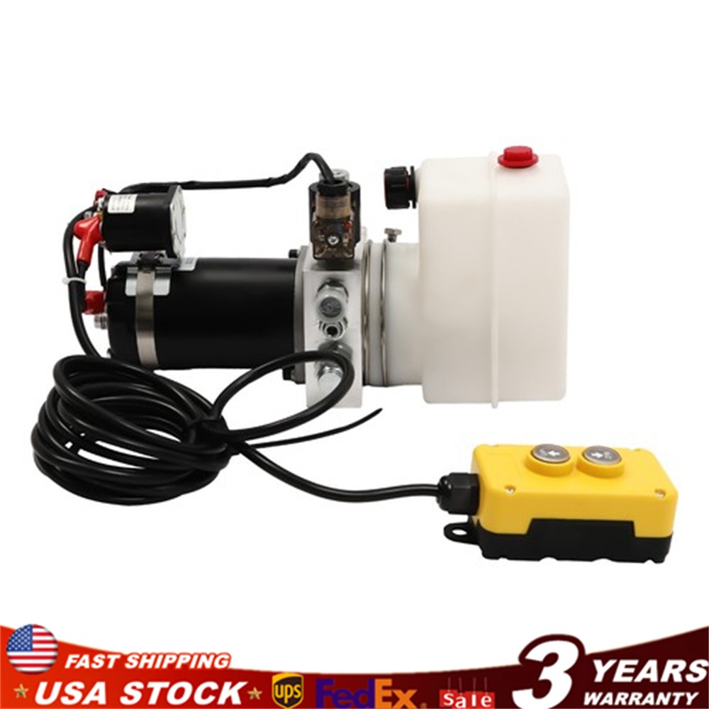 Hydraulic Power Unit 12V, Single Acting Dump Hydraulic Pump for Dump Trailer