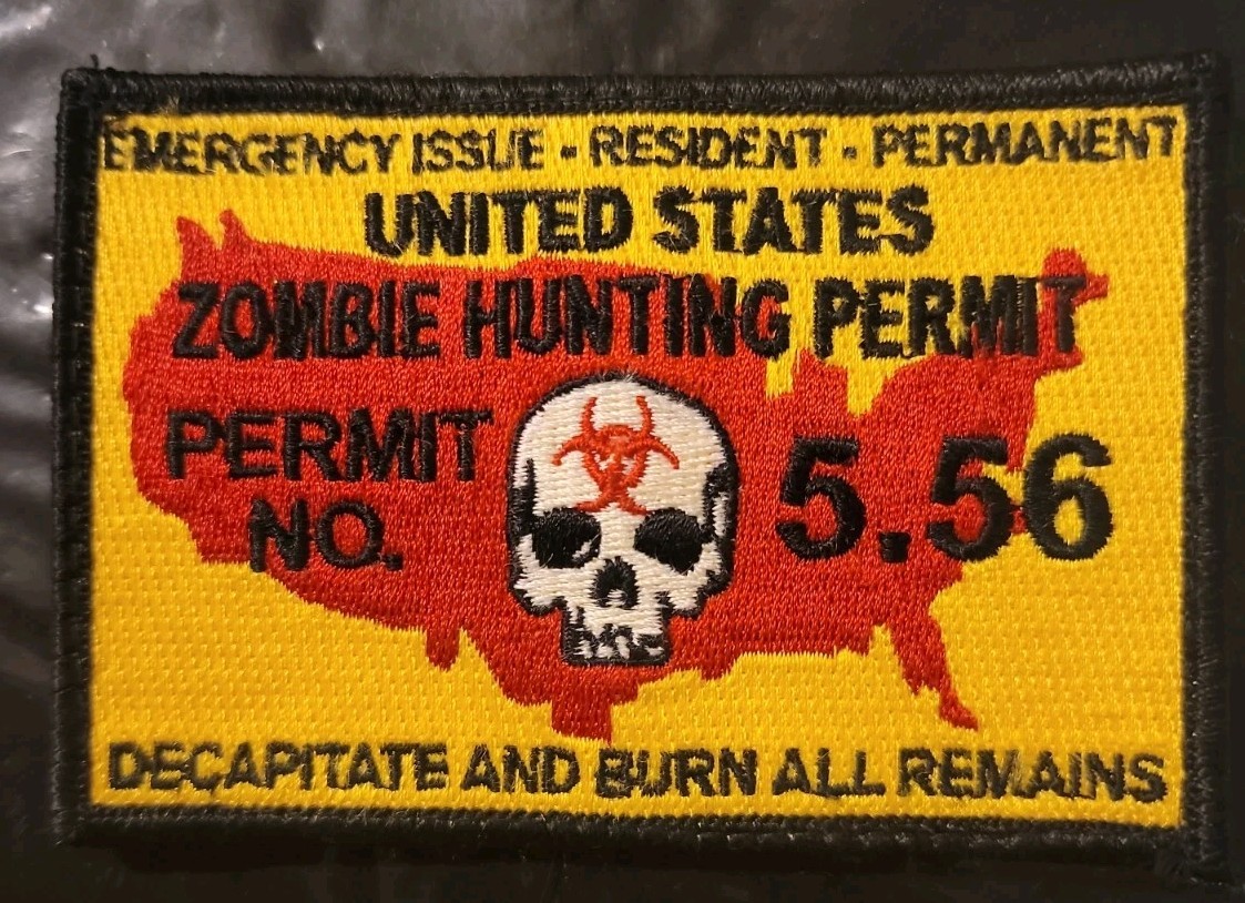 Morale Patch  - ZOMBIE HUNTING PERMIT - USA