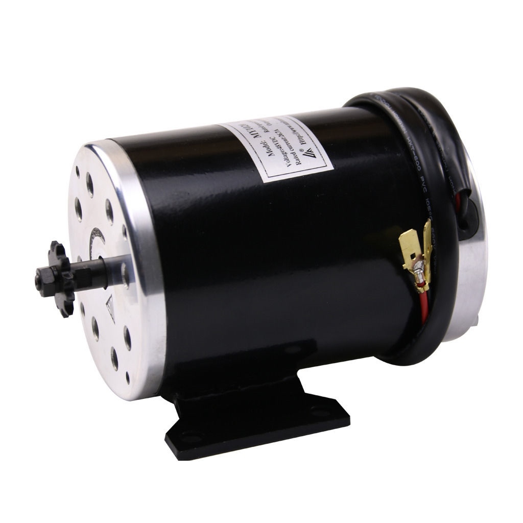 1000W 48V DC Brush Electric Motor & Base for Scooter E Bike Go-Kart Cart MY1020