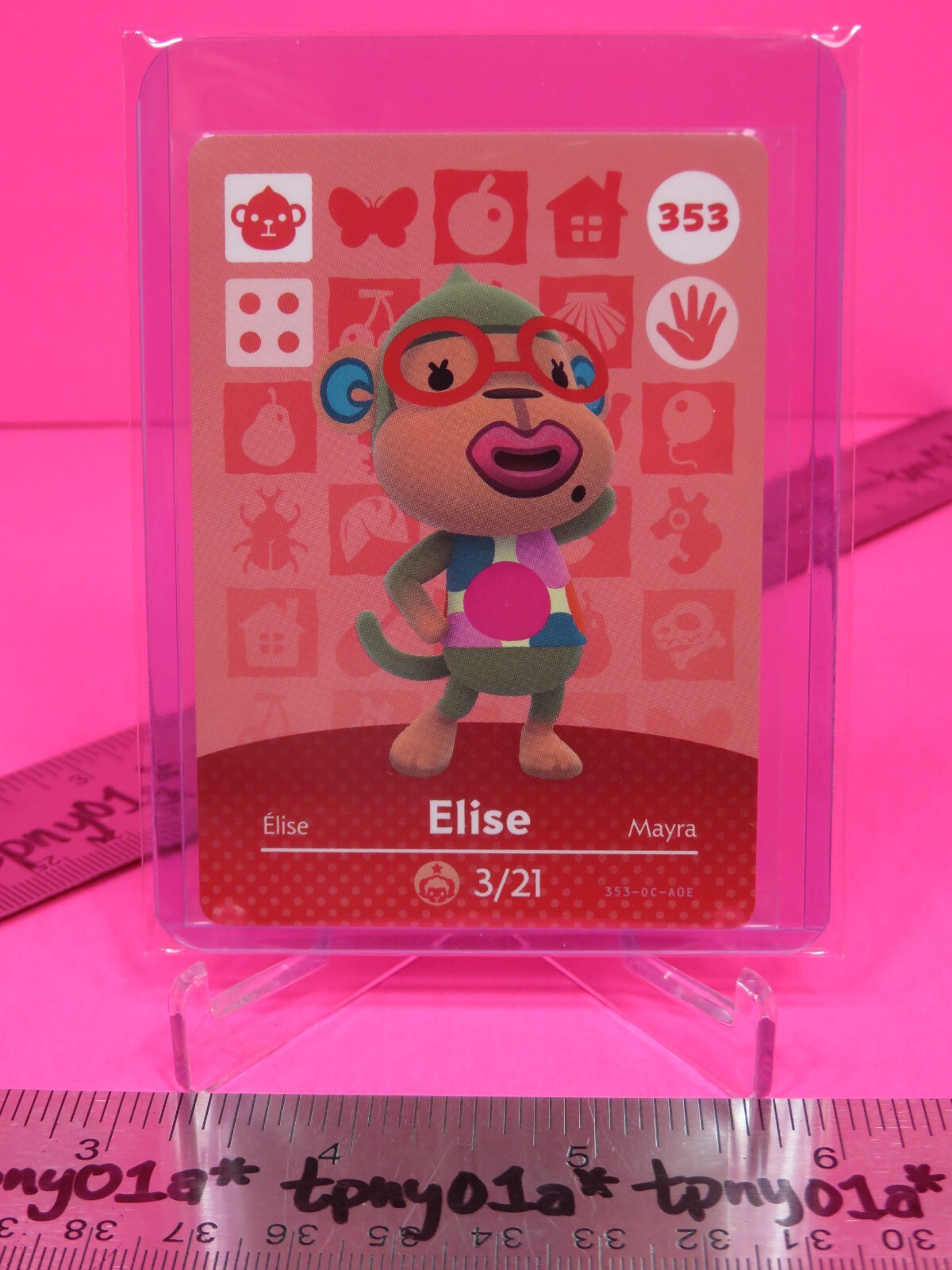 ELISE #353 AUTHENTIC US PACK FRESH Animal Crossing Series 4 Amiibo Card 📦BOXWT