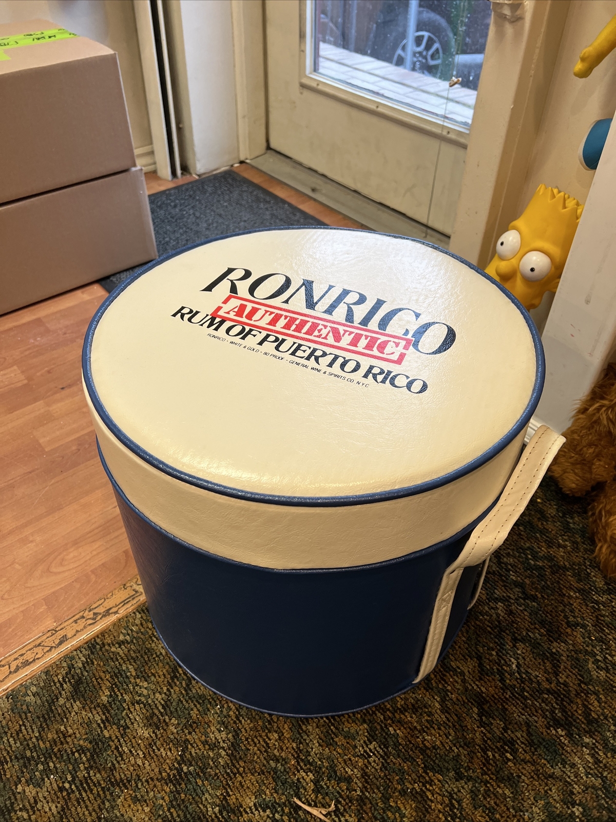 RonRico Rum Promo Advertising Display EX LARGE Tailgate Cooler Ottoman Combo New