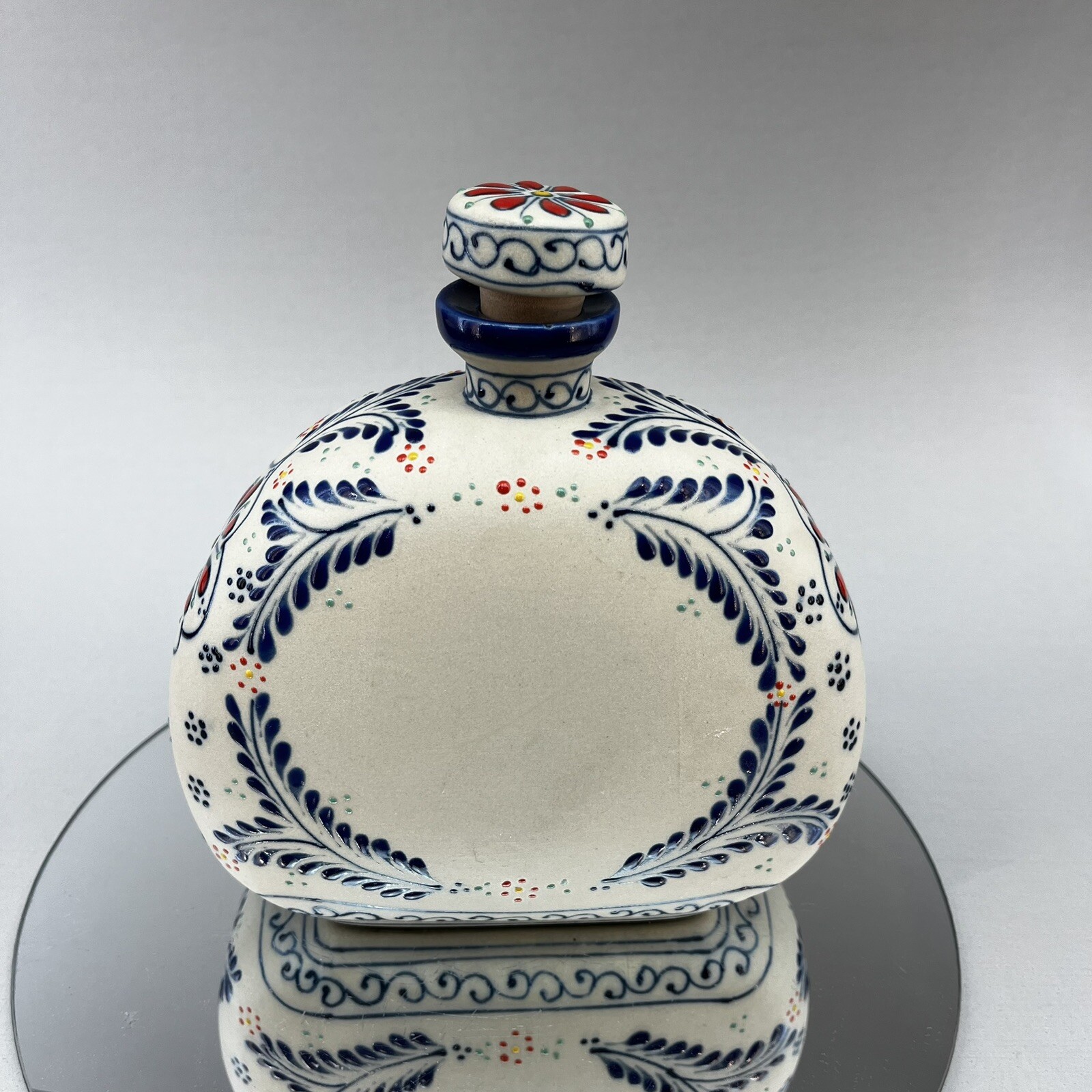 Anejo Limited Edition Casa Cofradia Empty Tequila Pottery Art Bottle Mexico