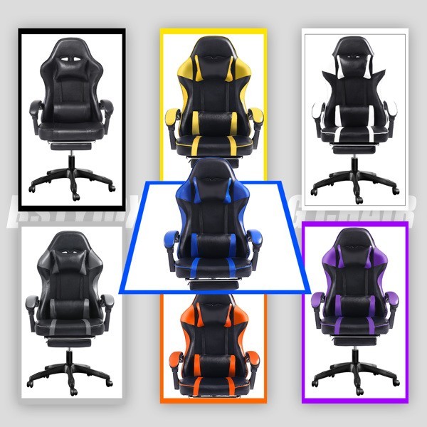 Gaming Chair Ergonomic Computer Office Chair Recliner Swivel Seat