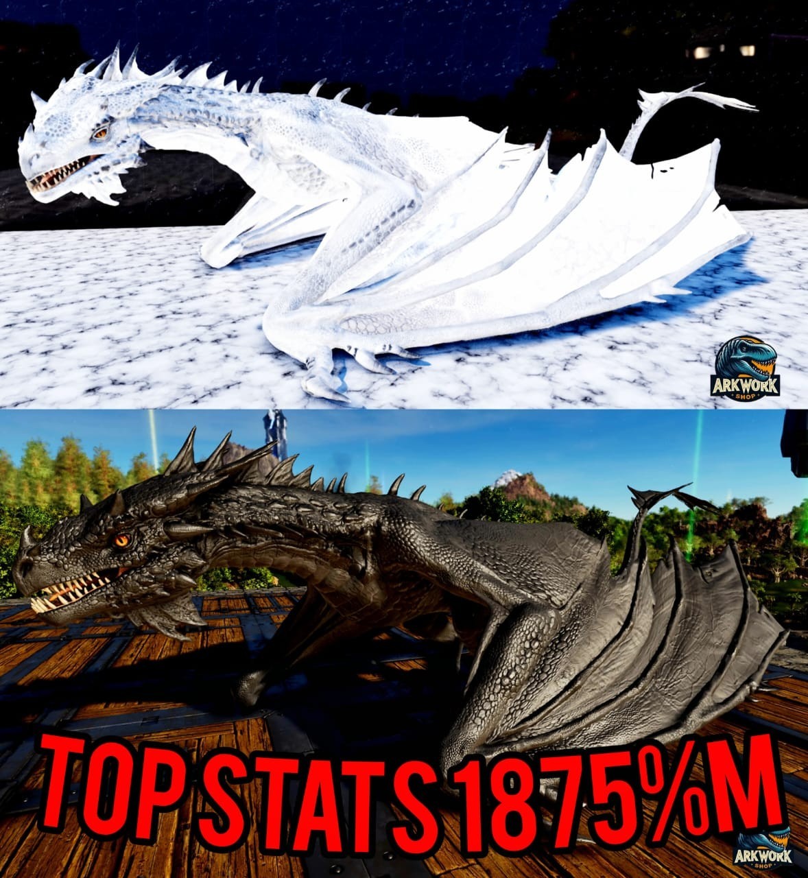 🦖ARK Survival Ascended Fire Wyvern New TOP STATS PVE PS5/XBOX/PC