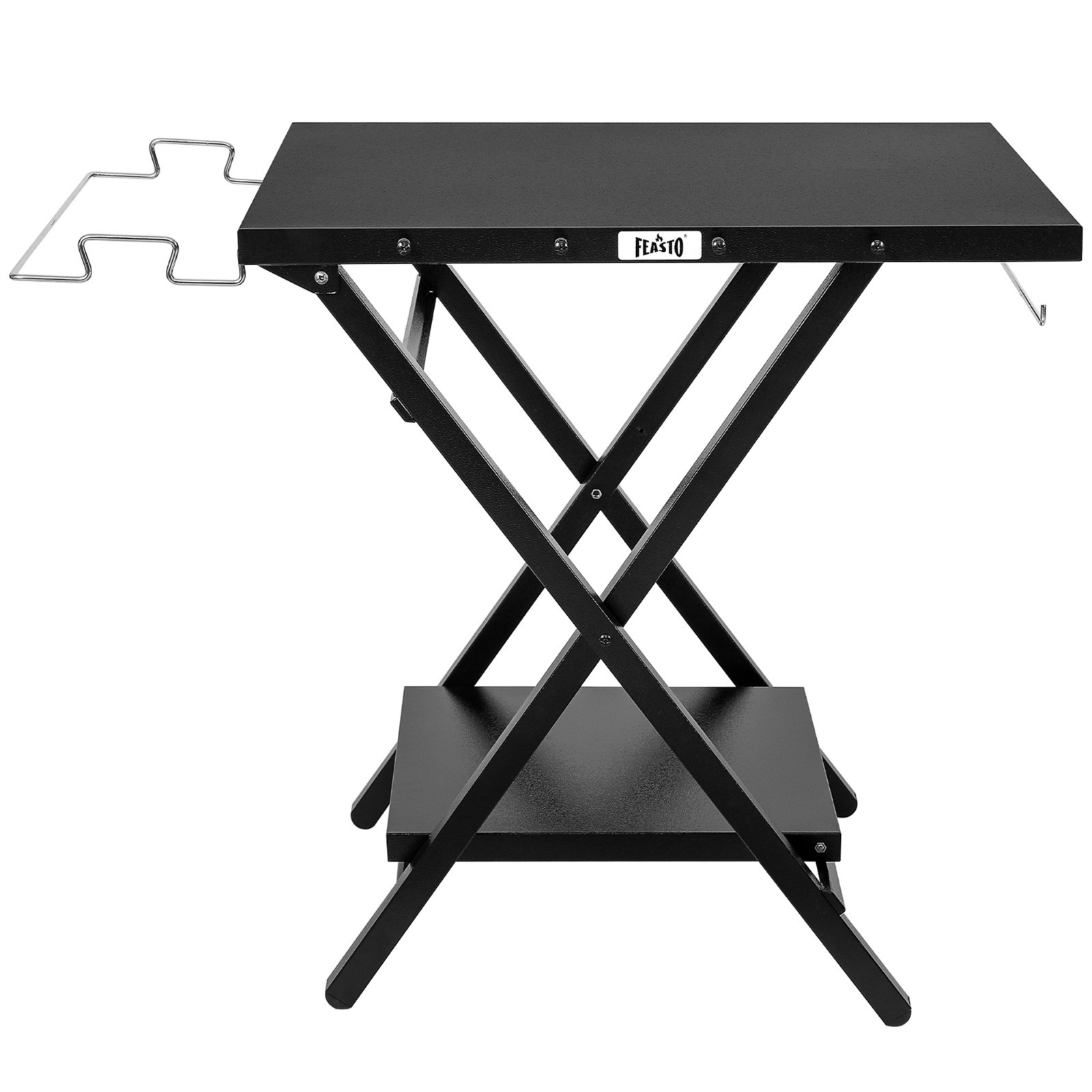 Feasto Foldable Grill Cart Outdoor Stand Table with Extra Storage Bottom Shelf