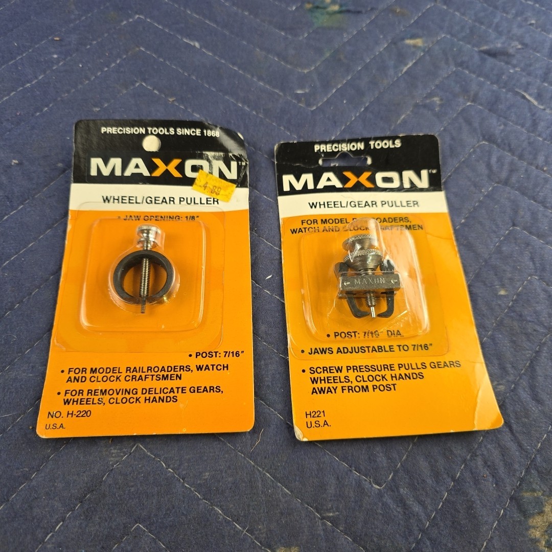 Lot Or 2 Maxon Wheel Gear Puller H221 H220, 7/16"
