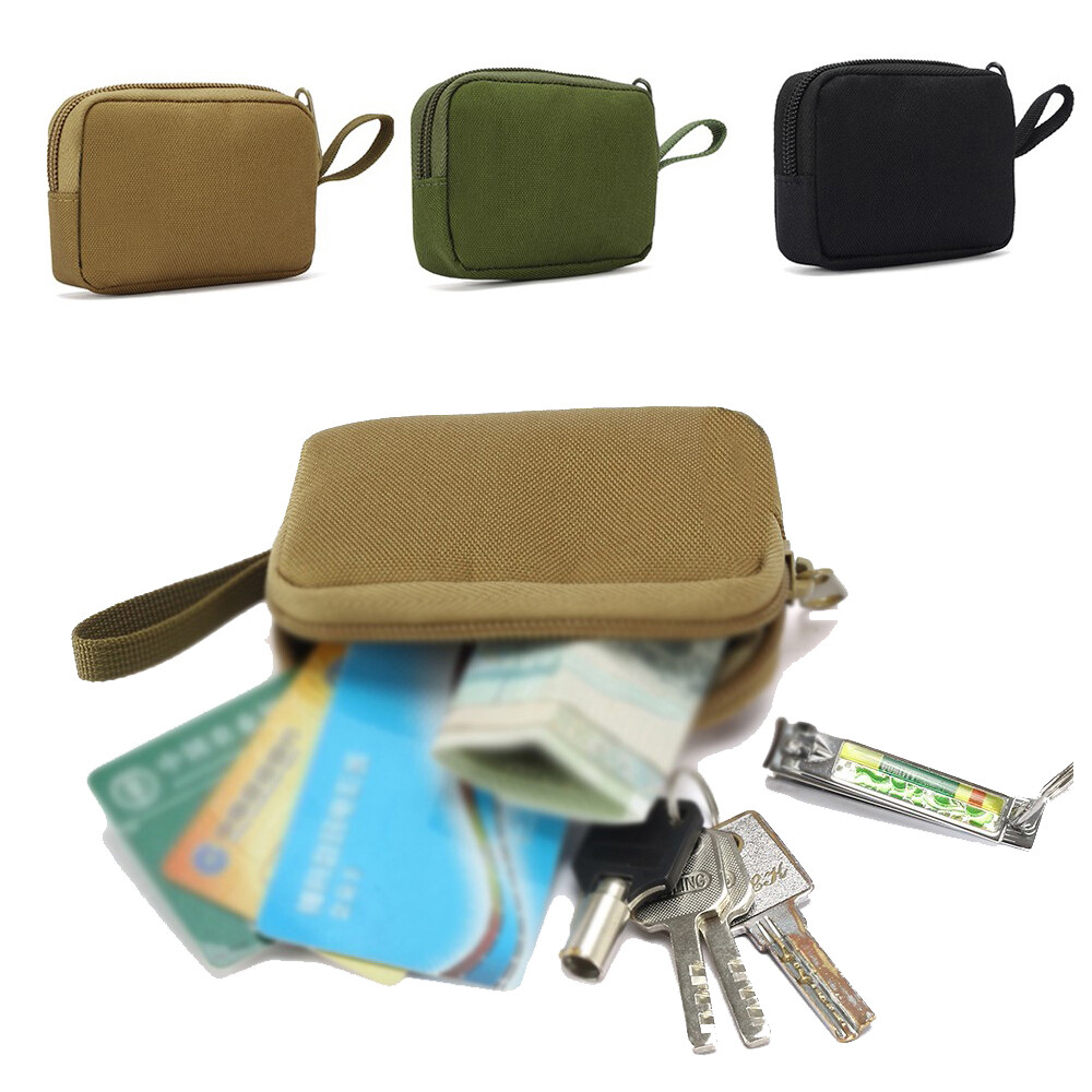 Car Key Holder Wallet Pocket Military Tactical Mini EDC Bag Running Pouch Money