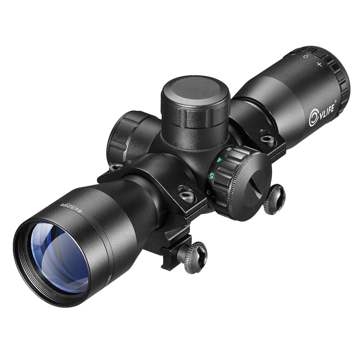 Professional 4x32 Crossbow Scope R/G illuminated Reticle Compact Cross Bow Scope