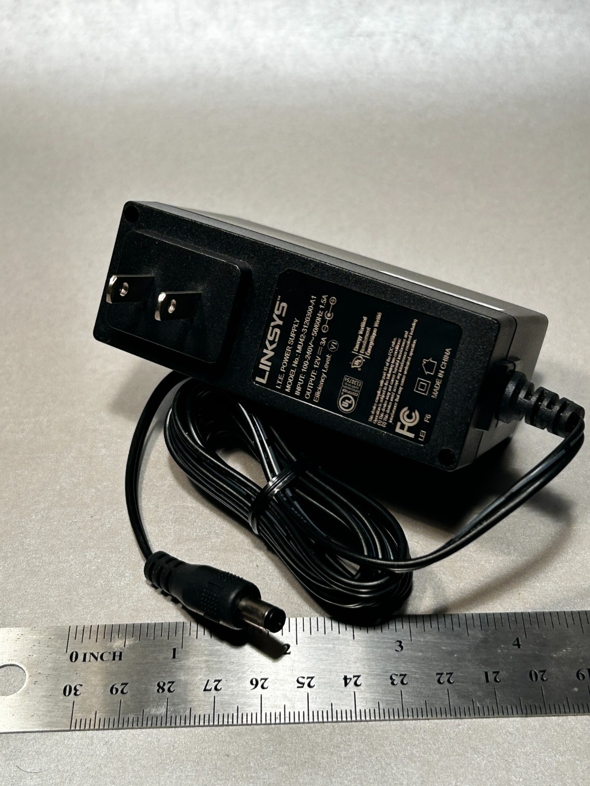 NEW GENUINE LINKSYS MU42-3120300-A1 WRT1900AC WRT3200ACM AC3200 ACADAPTER 12V 3A