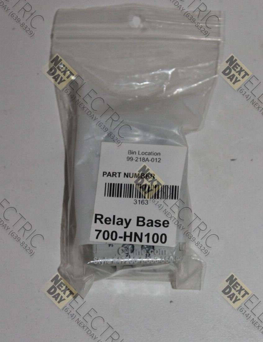 Allen Bradley, 700-HN100, Relay Base Holder Mount Round Circular 8p