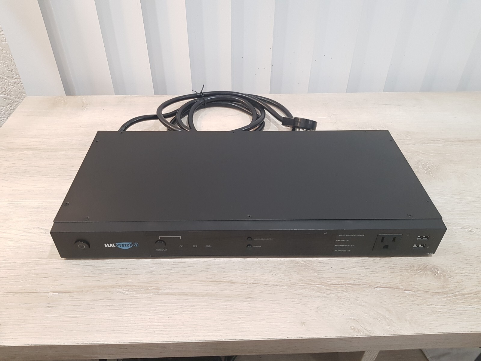 ELAC Protek PR-81B 9 Outlet Surge Protector, Power Conditioner-Bluetooth App