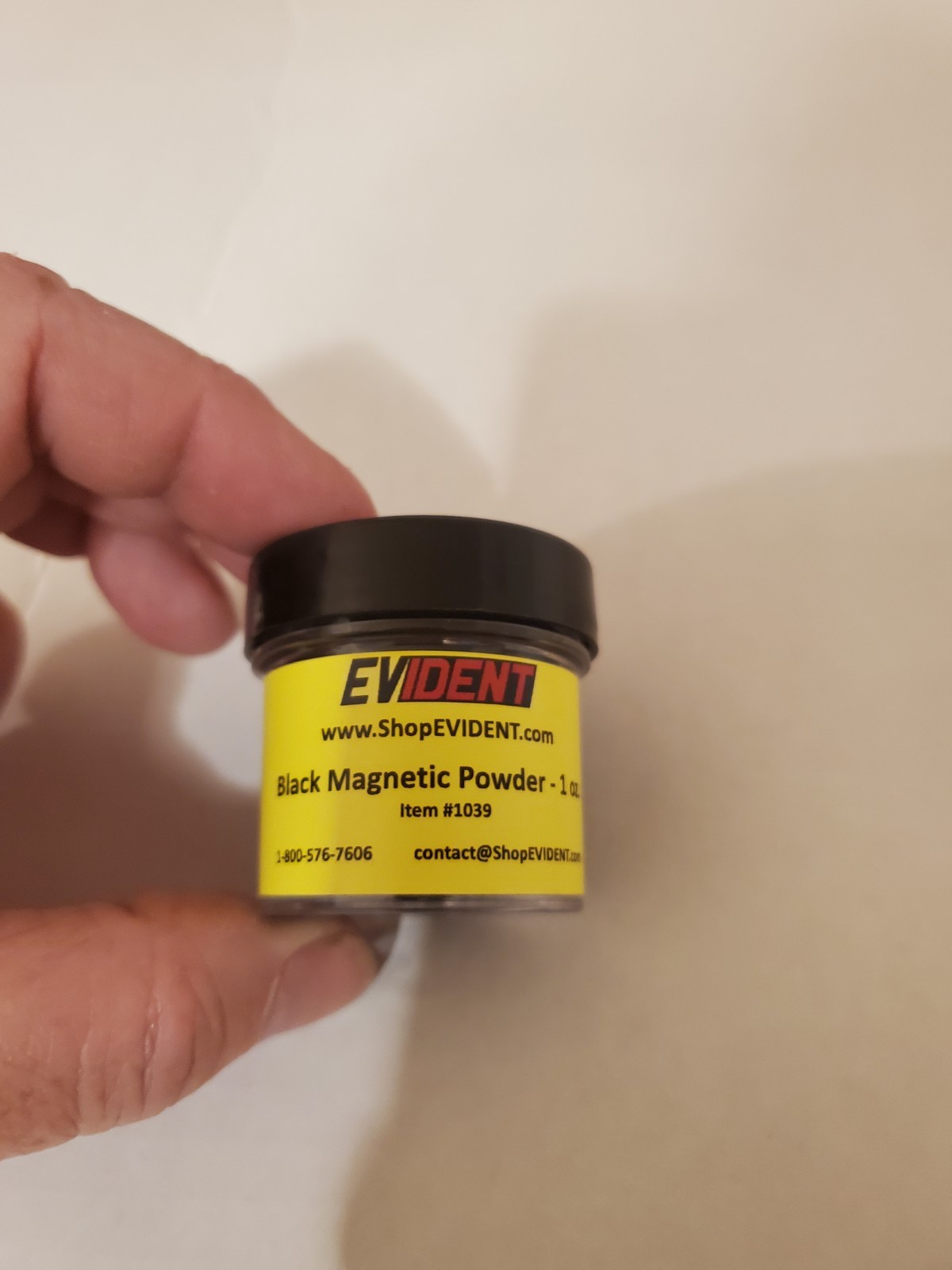Lightning Powder Black Magnetic 1 oz. Fingerprint Powder