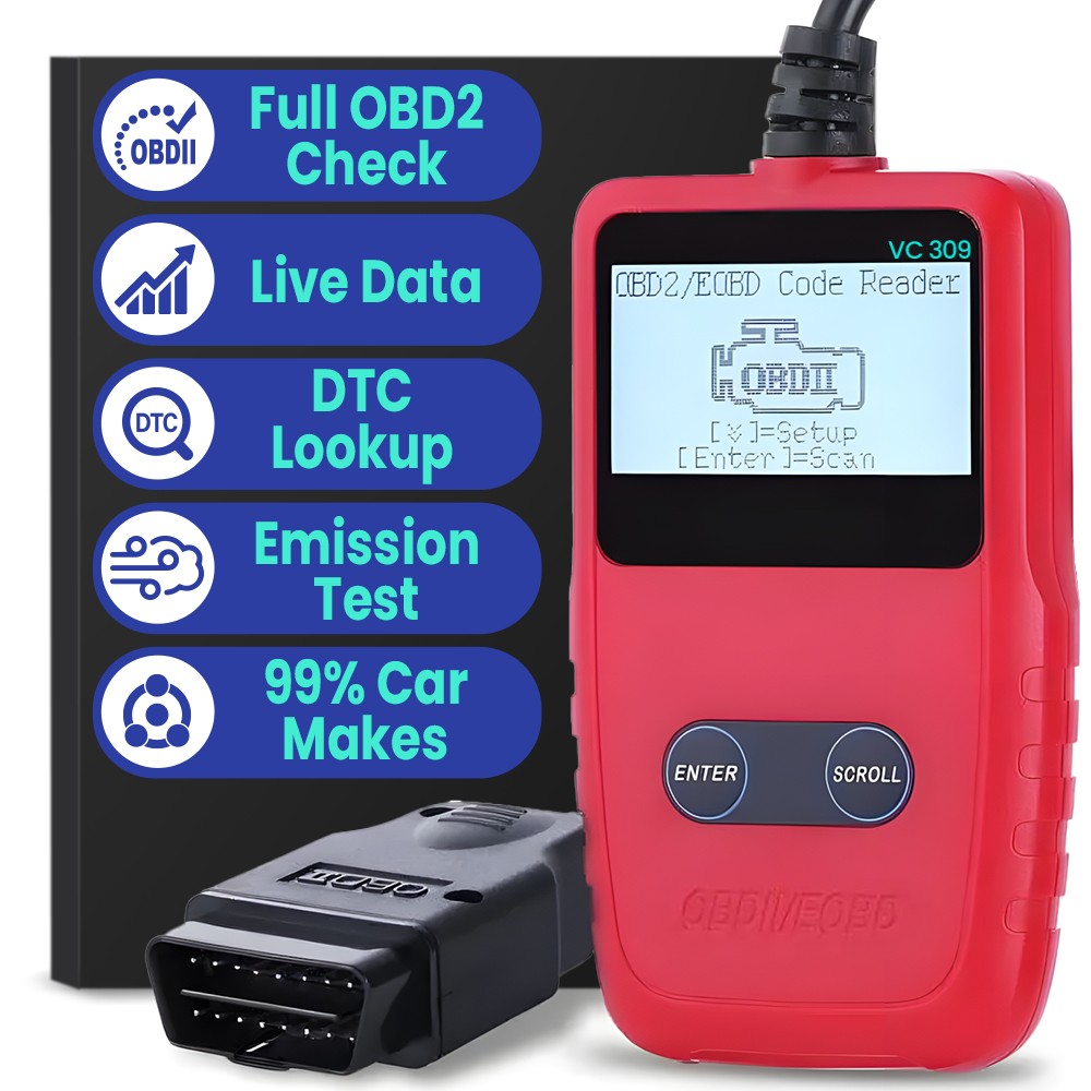 Automotive OBD2 Code Reader Check Engine Car Scanner OBDII EOBD Diagnostic Tool
