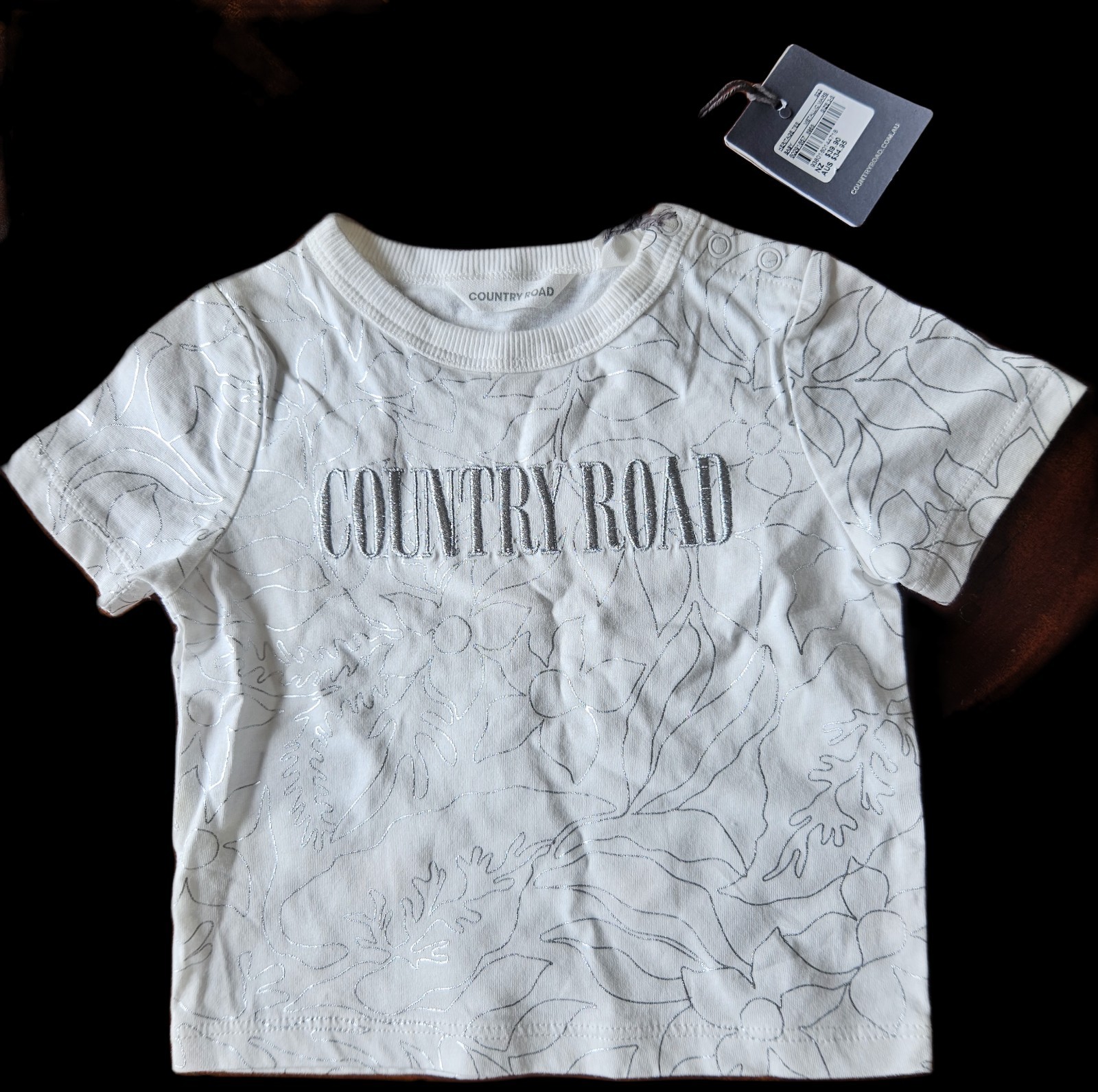 Baby Girls Country Road White T Shirt 3-6 Months Brand New w/ Tags Free Post Aus