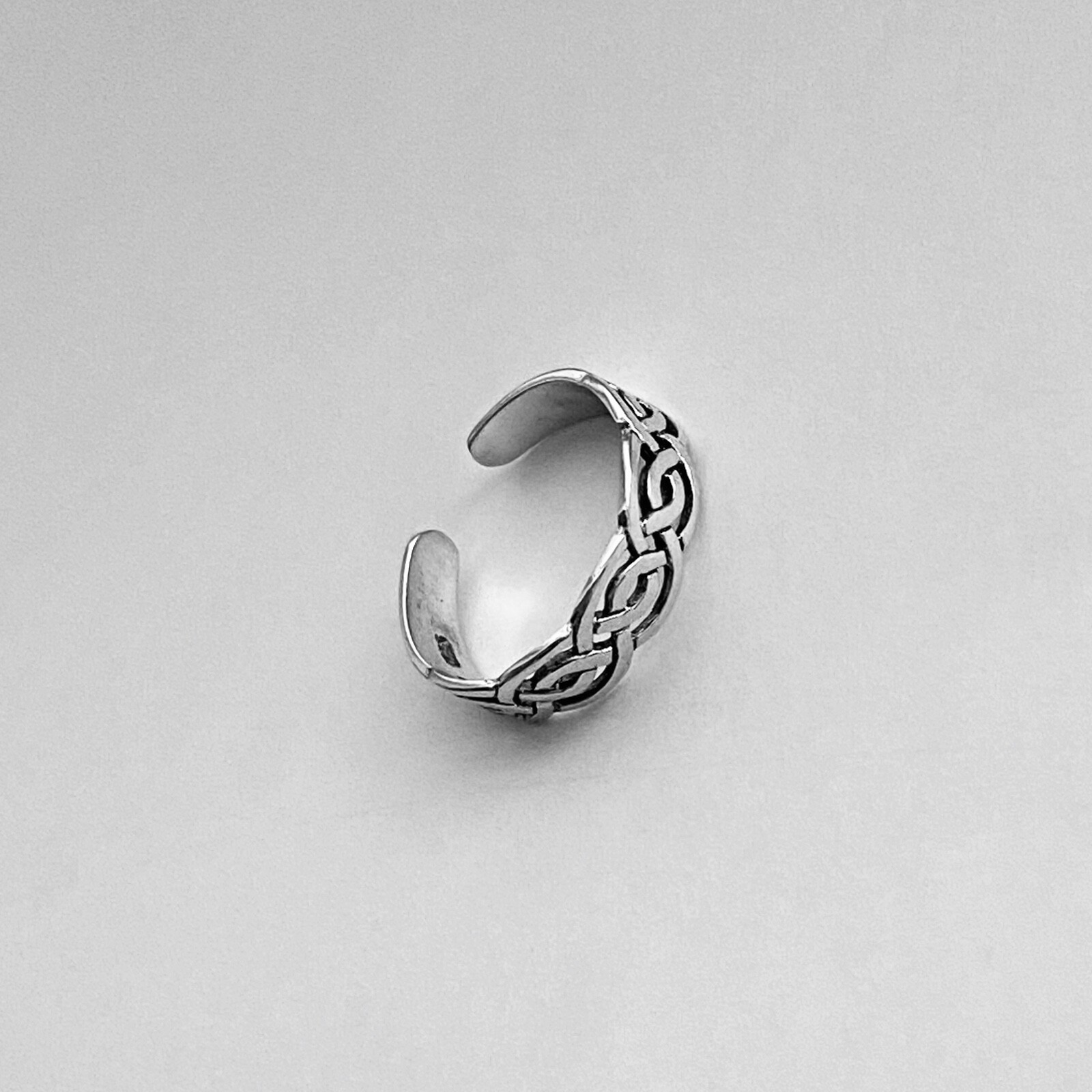 Sterling Silver Celtic Toe Ring, Silver Rings, Celtic Ring, Boho Ring