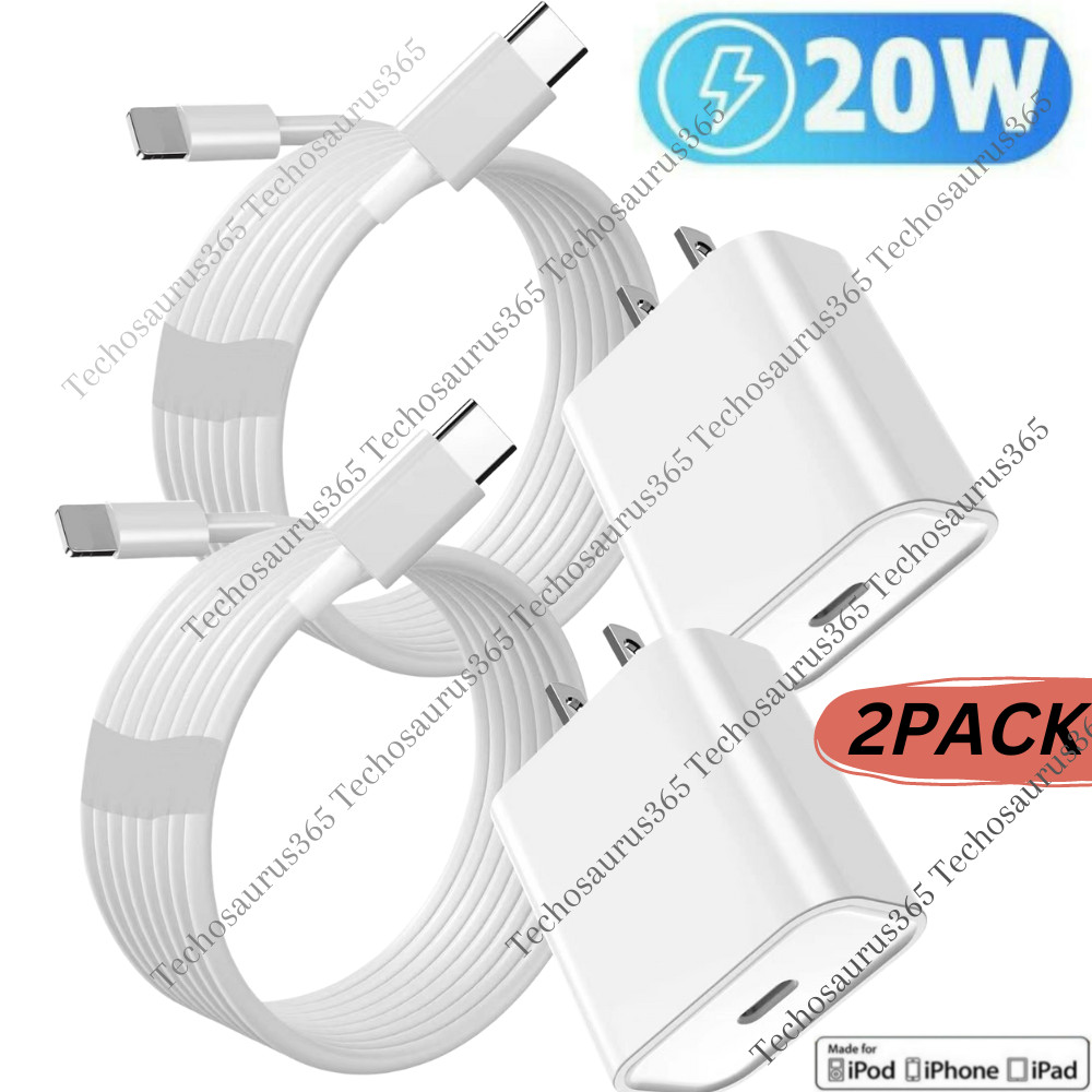 2PACK 20W USB C Fast Wall Charger PD Power Adapter For iPhone 14/13/12/11 iPads
