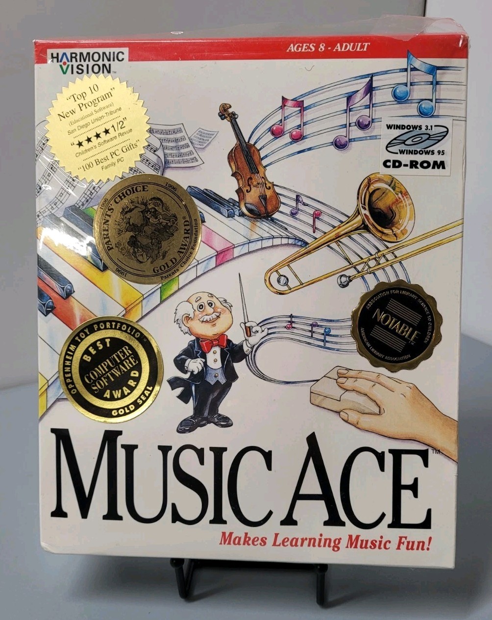Music Ace Software Windows Macintosh CD Harmonic Vision COMPLETE With Guides