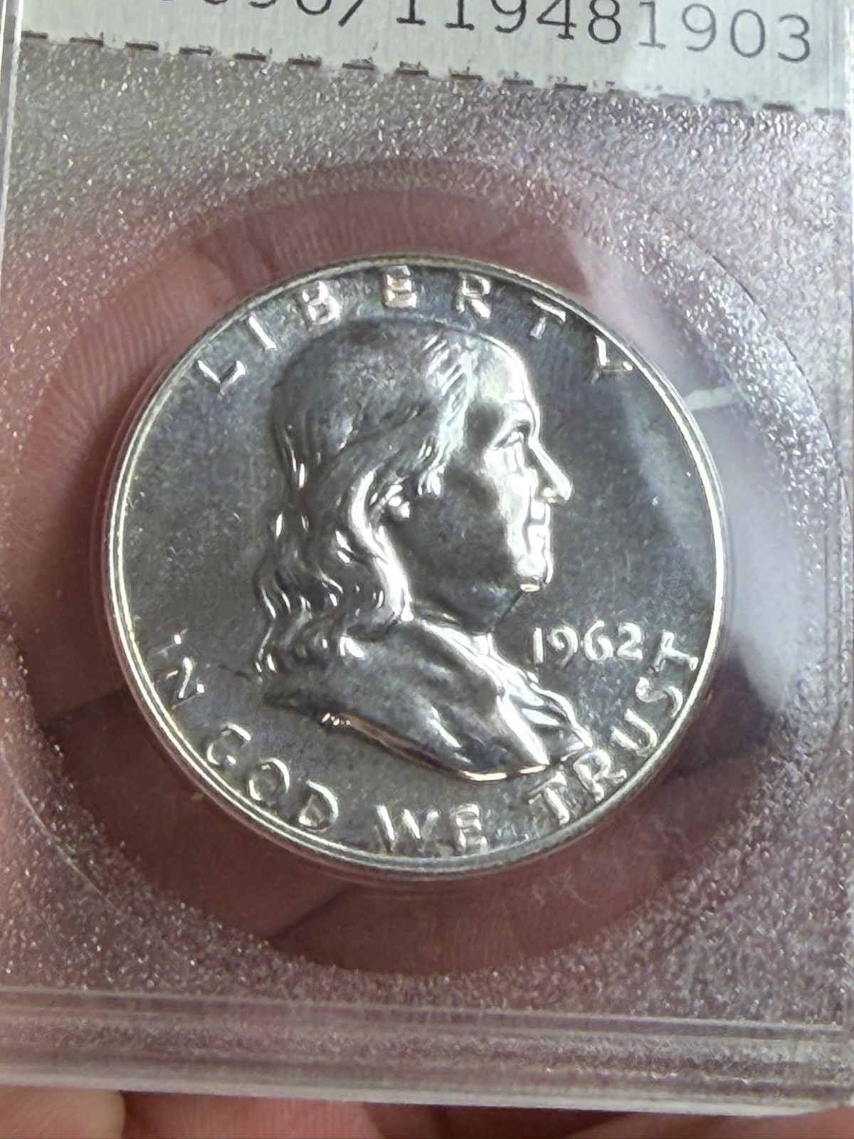 1962 Proof Franklin Half Dollar Rare NUMEX Vintage Holder Gem Proof