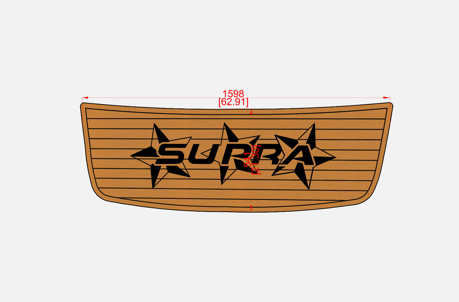 Supra COMP Anti-slip mat Custom EVA faux teak marine deck flooring