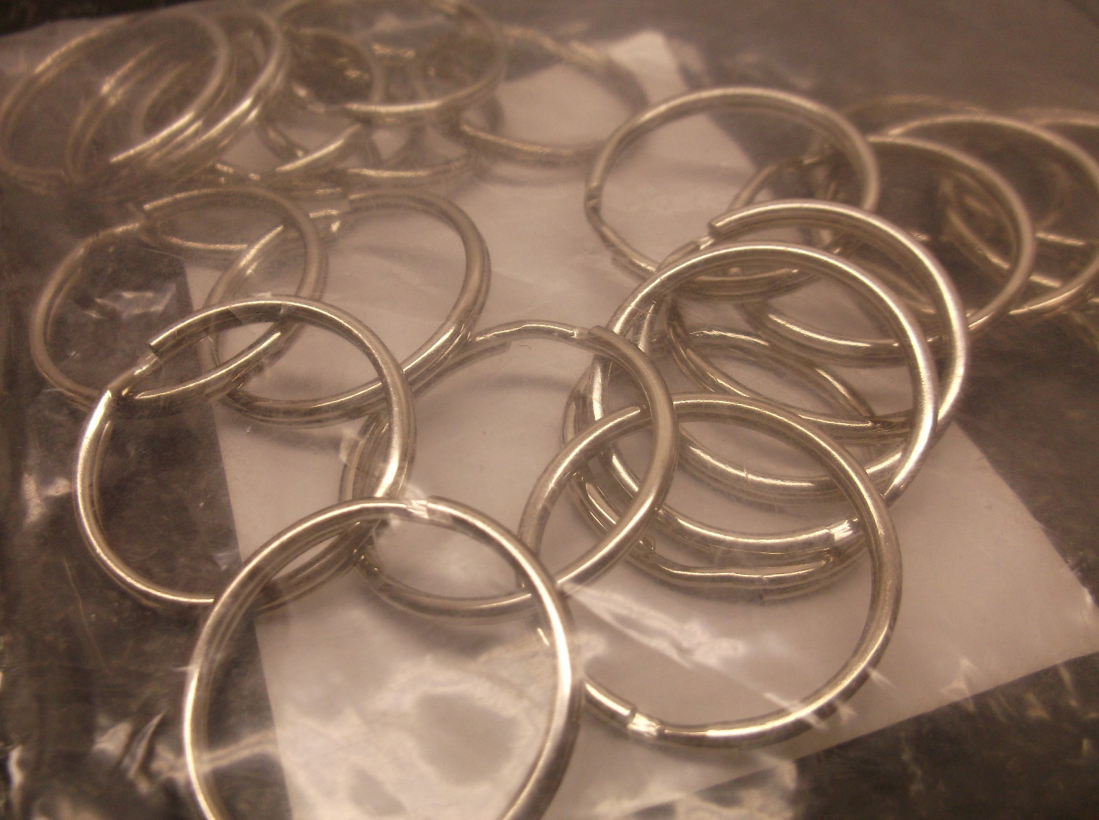 25pk 1" Key Rings  (A57)