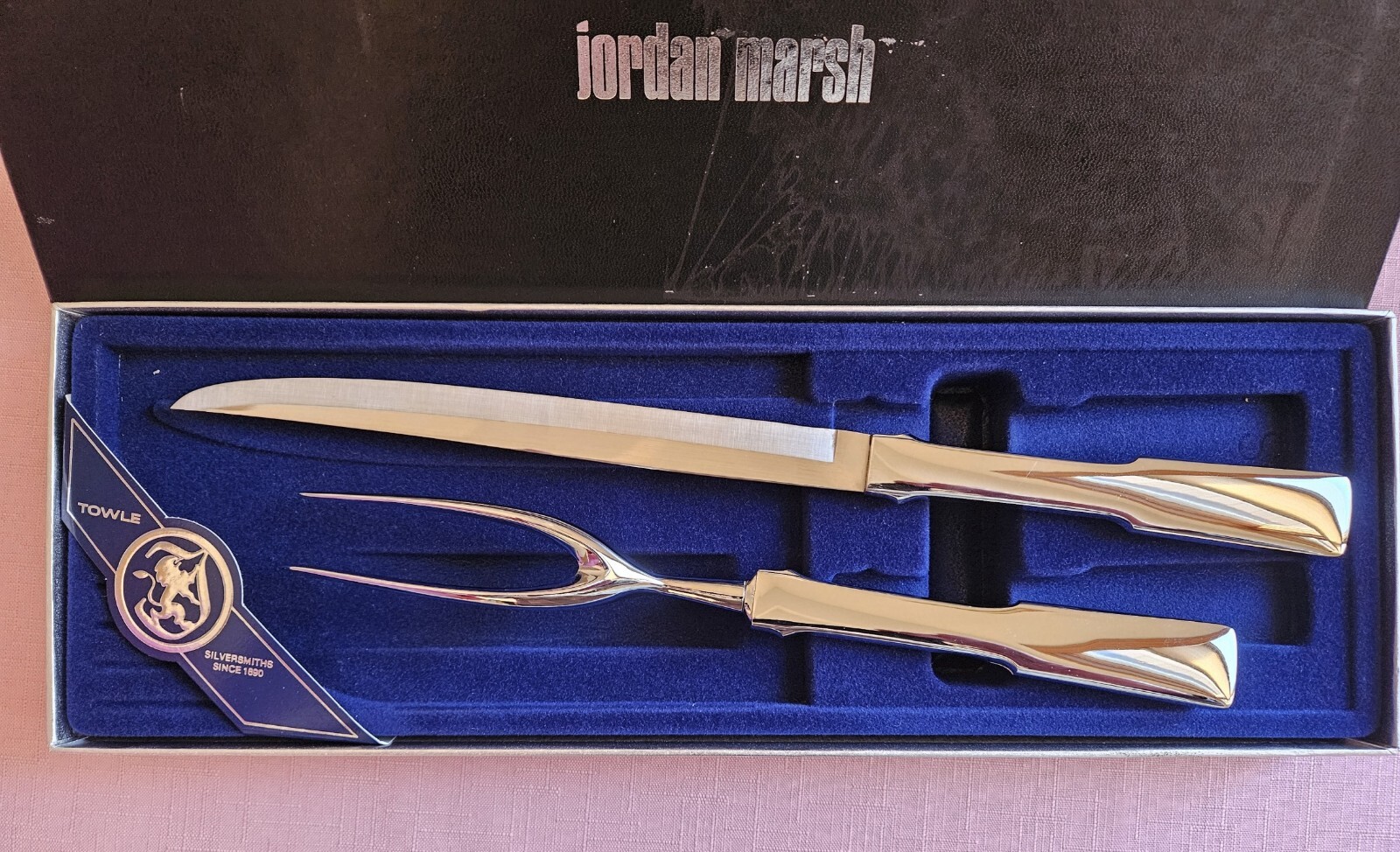 Vintage Stainless Steel Carving Set by Towle Silversmiths NEW in box