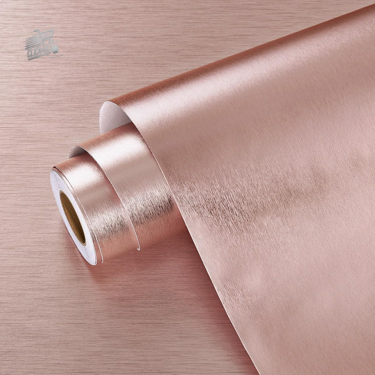 Rose Gold Color Vinyl Self Adhesive Wallpaper for Kitchen Furniture, Roll