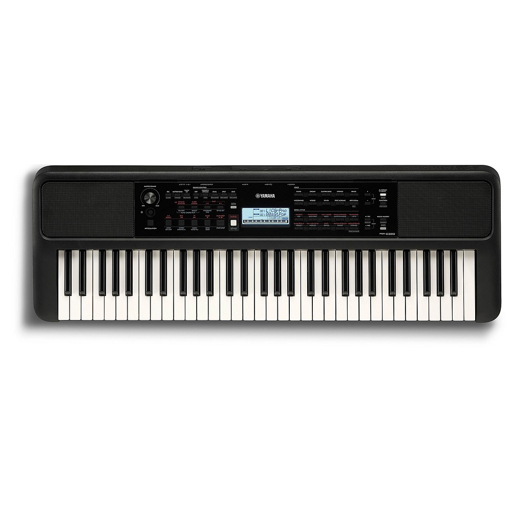 Yamaha PSRE383 61Key Portable Keyboard With Power Adapter
