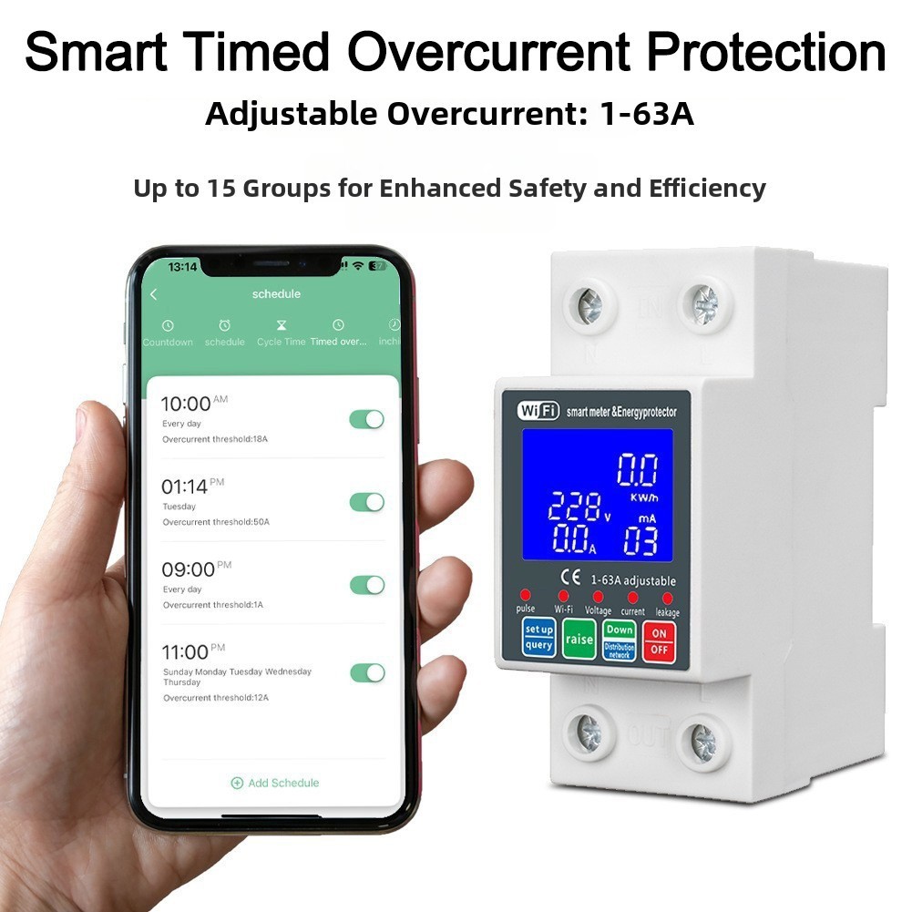 WiFi Pump Controller for Tuya with Smart Remote Access and Leakage Protection