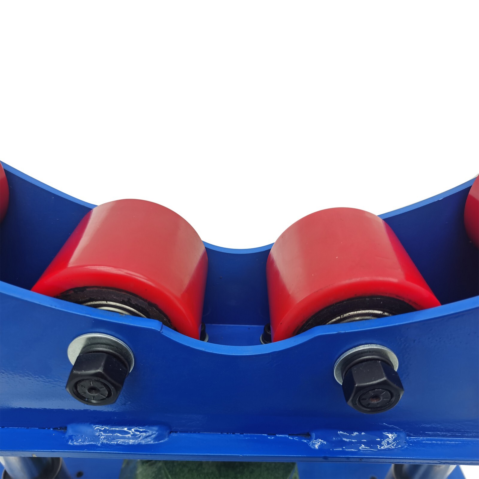 2-Pcs 1100Lbs Capacity Manual Roller Accurate Rolling Support Frame for Welding