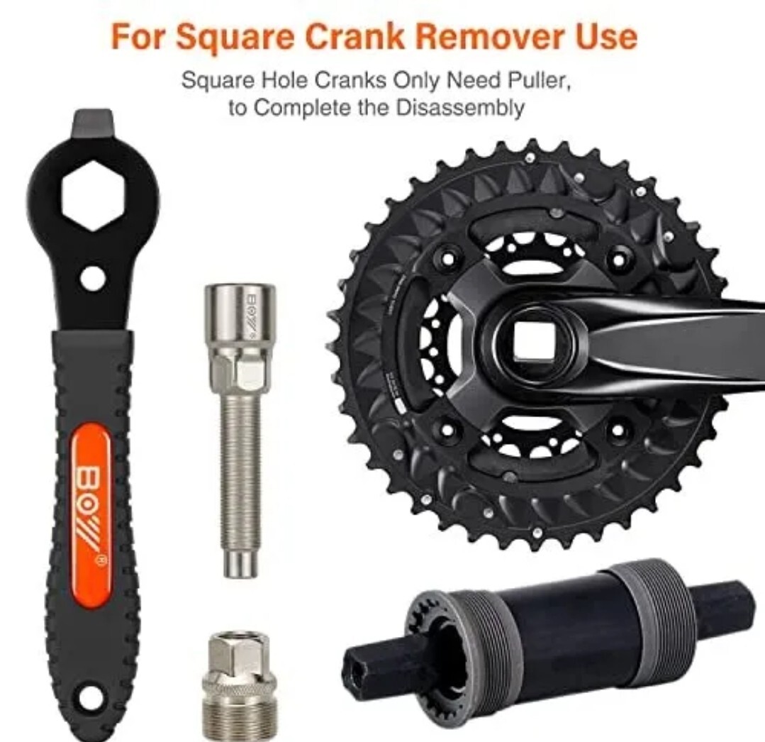 MatyKit Bicycle Crank Puller for Pulling Square Taper Cranks and Spline Crank Re