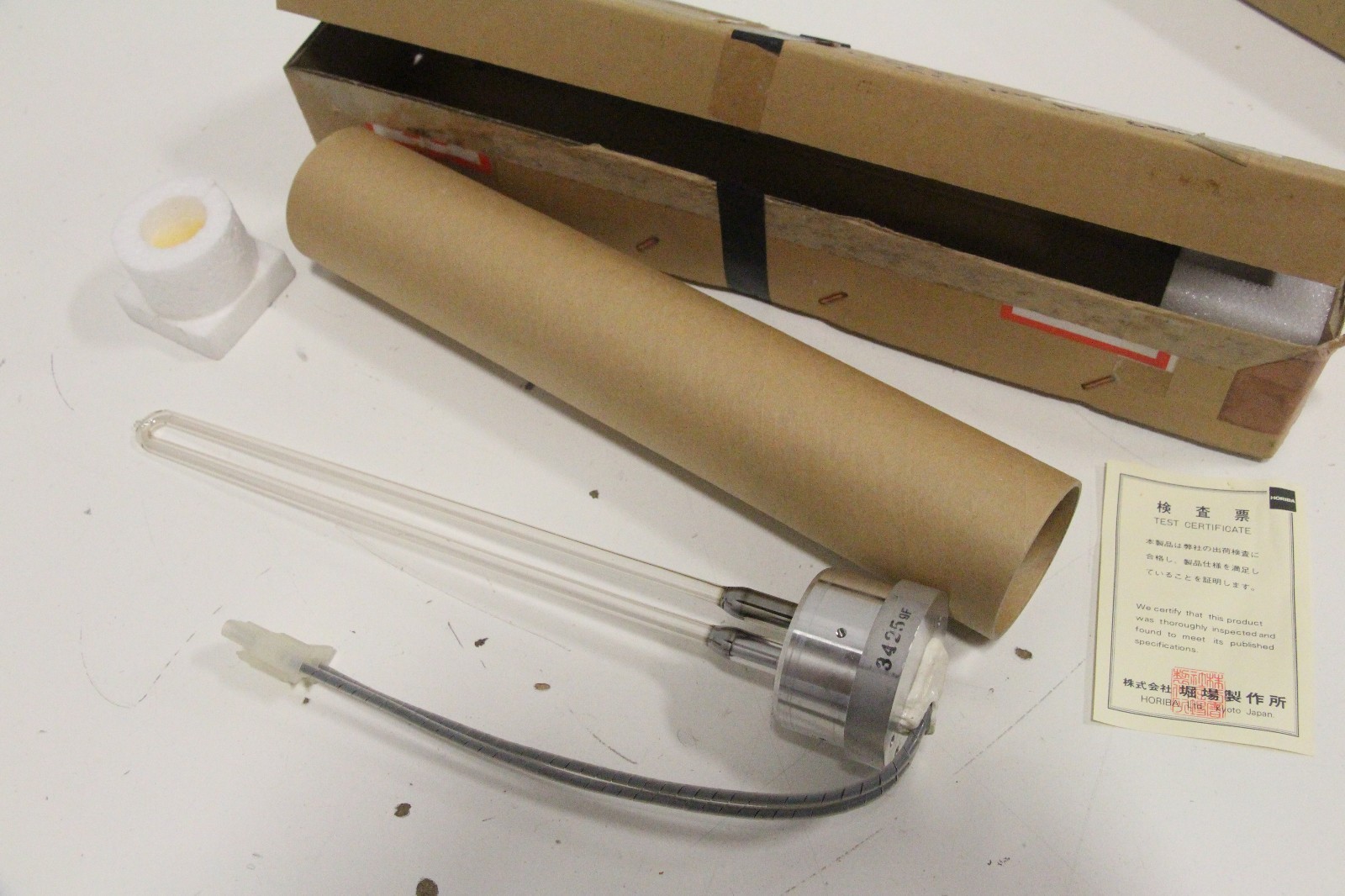 Horiba UV Lamp Tube UV Light Source USED 3425-9F 34259F