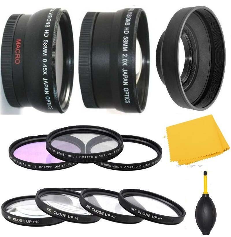 58mm Accessory Kit for Fujifilm X-S10 X-T5  X-T30 with XF 18-55mm Lens