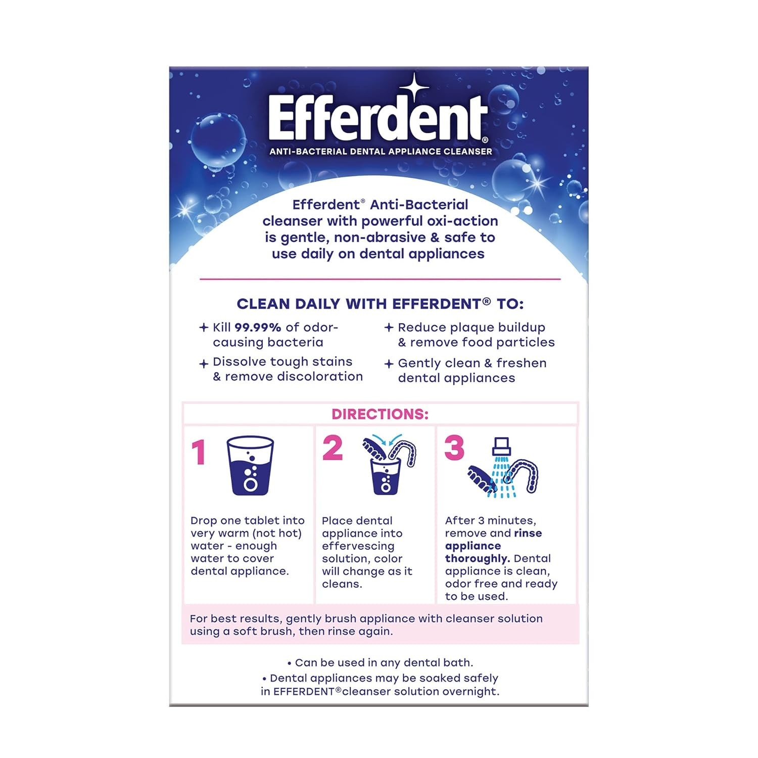 Complete Clean Denture Cleanser Tablets, 126 Count