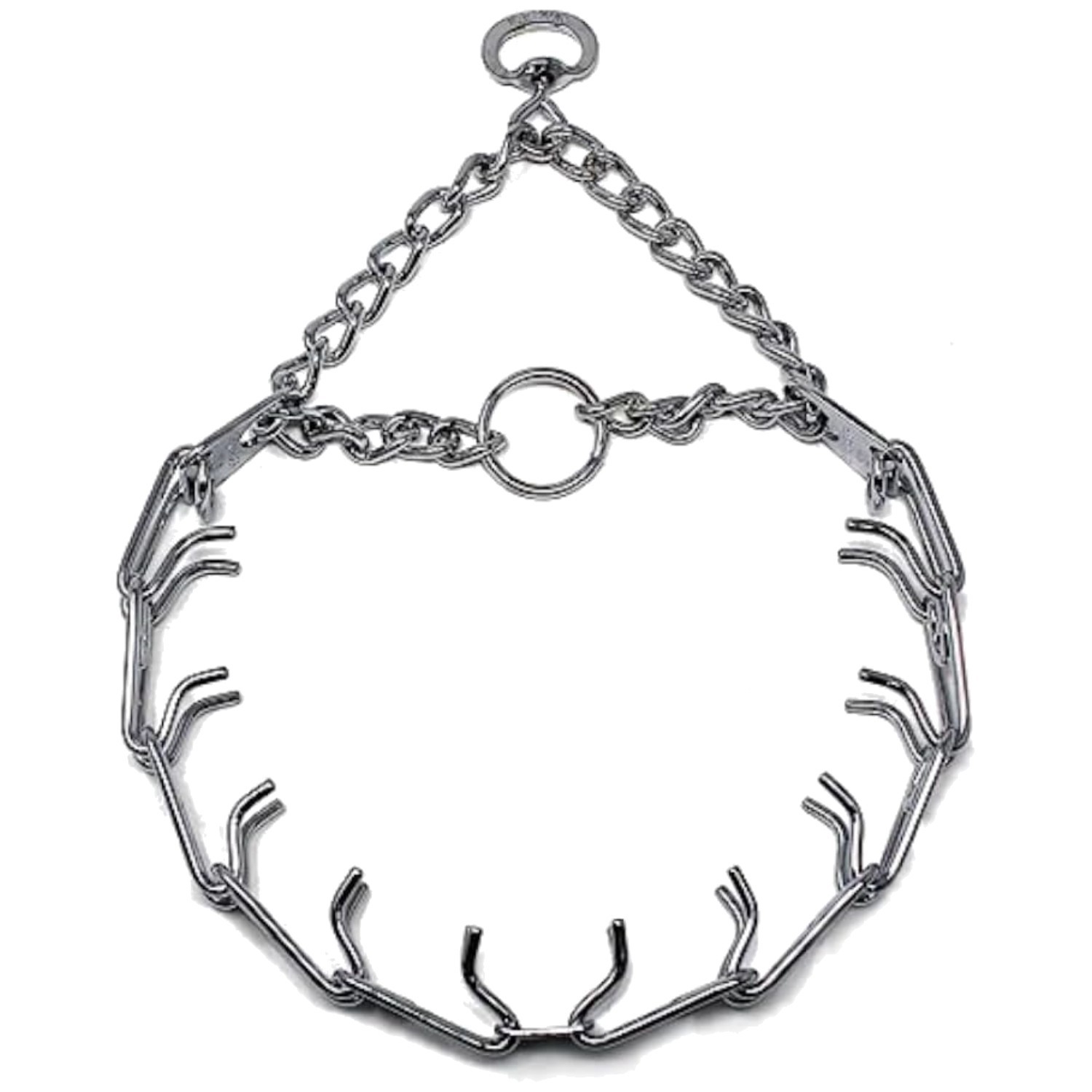 Adjustable Steel Prong Collar for Large Dogs