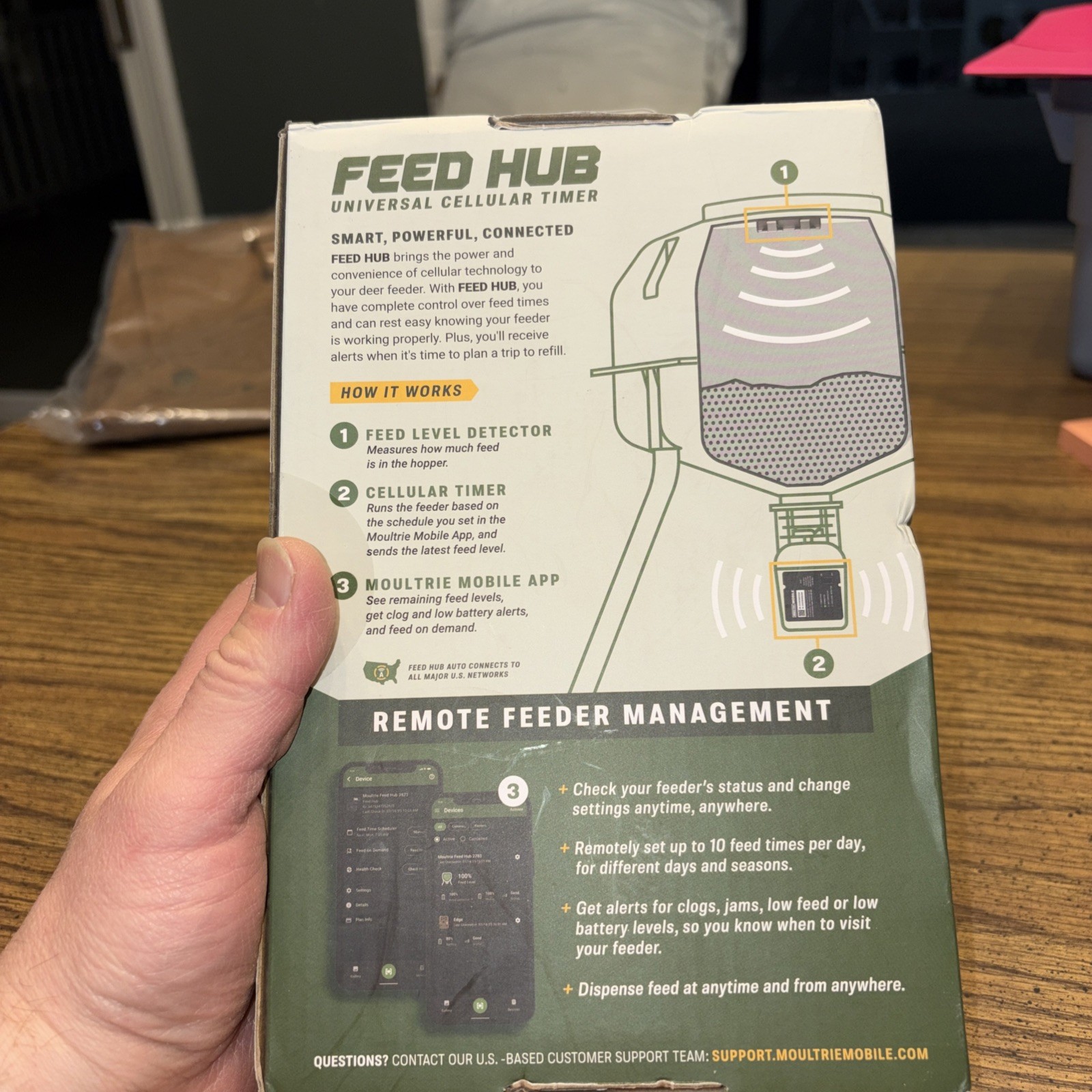 Moultrie Mobile Feed Hub Universal Cellular Timer - New Sealed Box- NWT