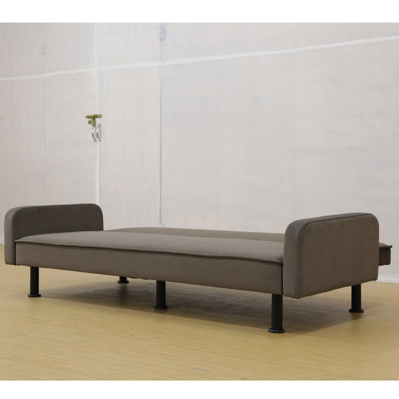 Flannel Living Room Sofabed Brown
