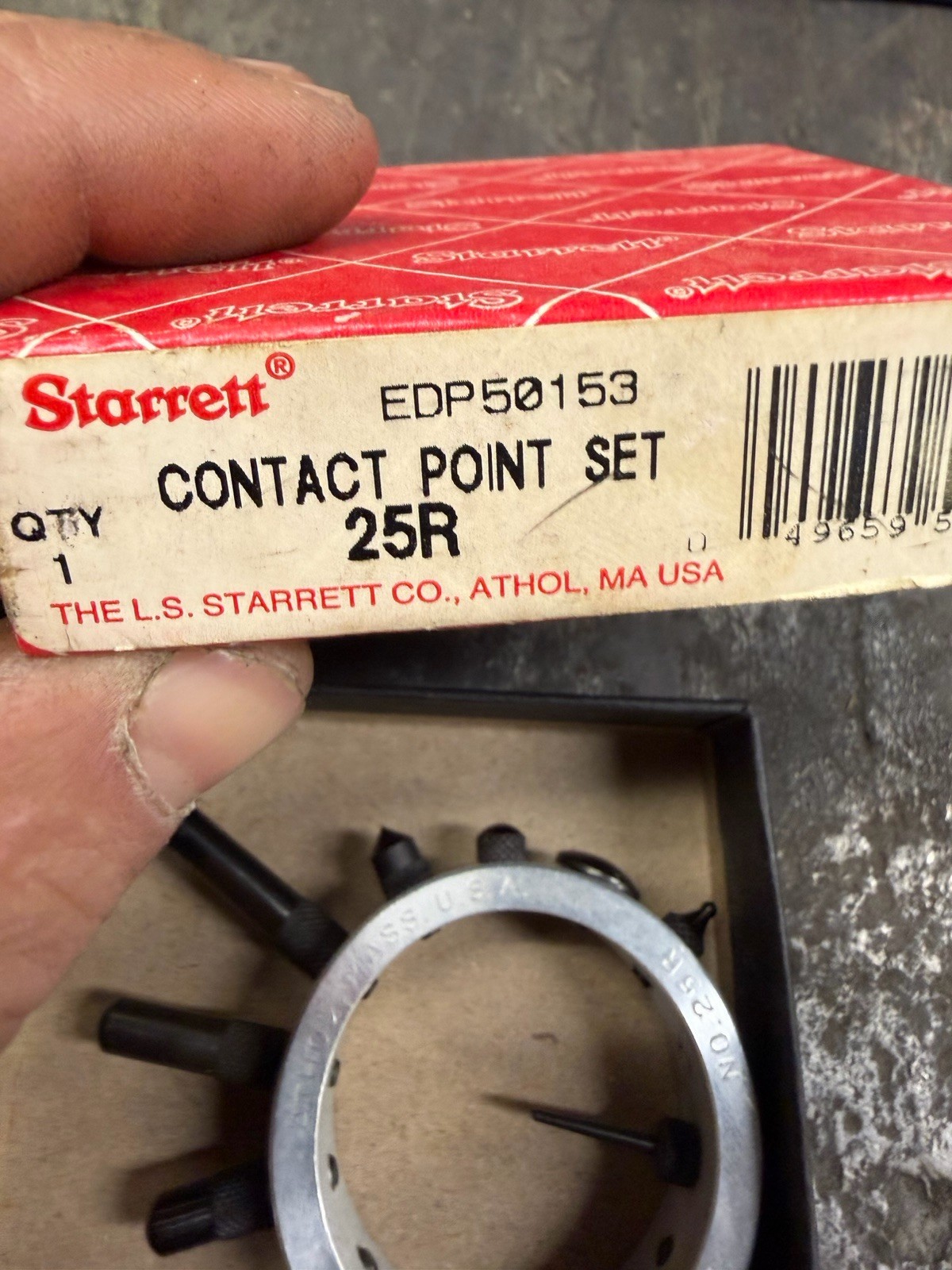Starrett 25R Indicator Contact Point Set - Contact Points/Tips