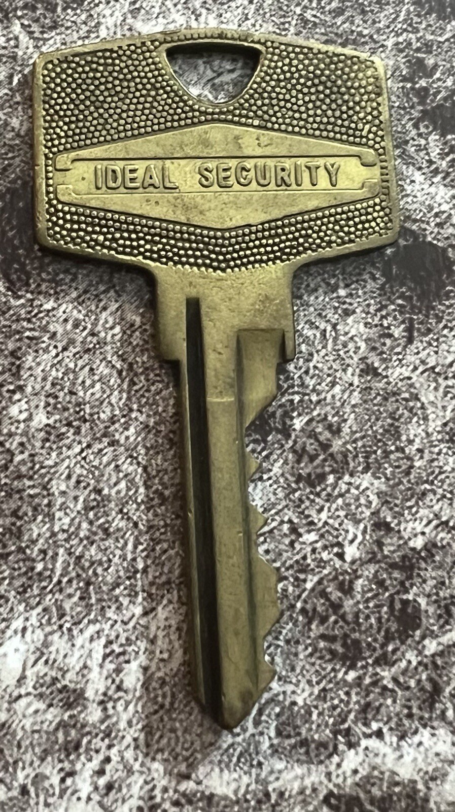 Vintage 80’s Rectangular Shape Key Collectors Crafters Odd Shaped Key